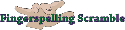 Fingerspelling Scramble logo